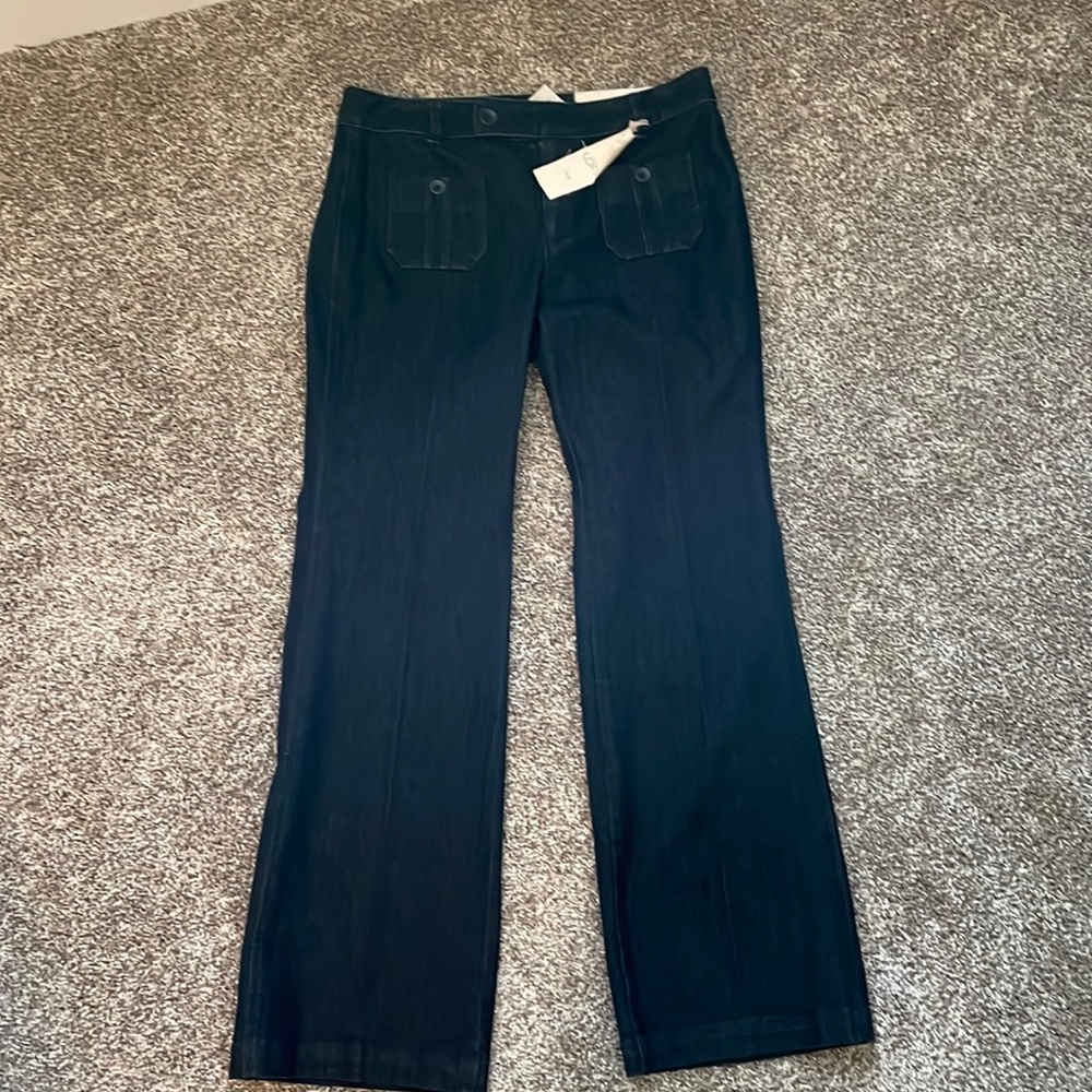 Ann Taylor LOFT Curvy Flare Jeans 8P